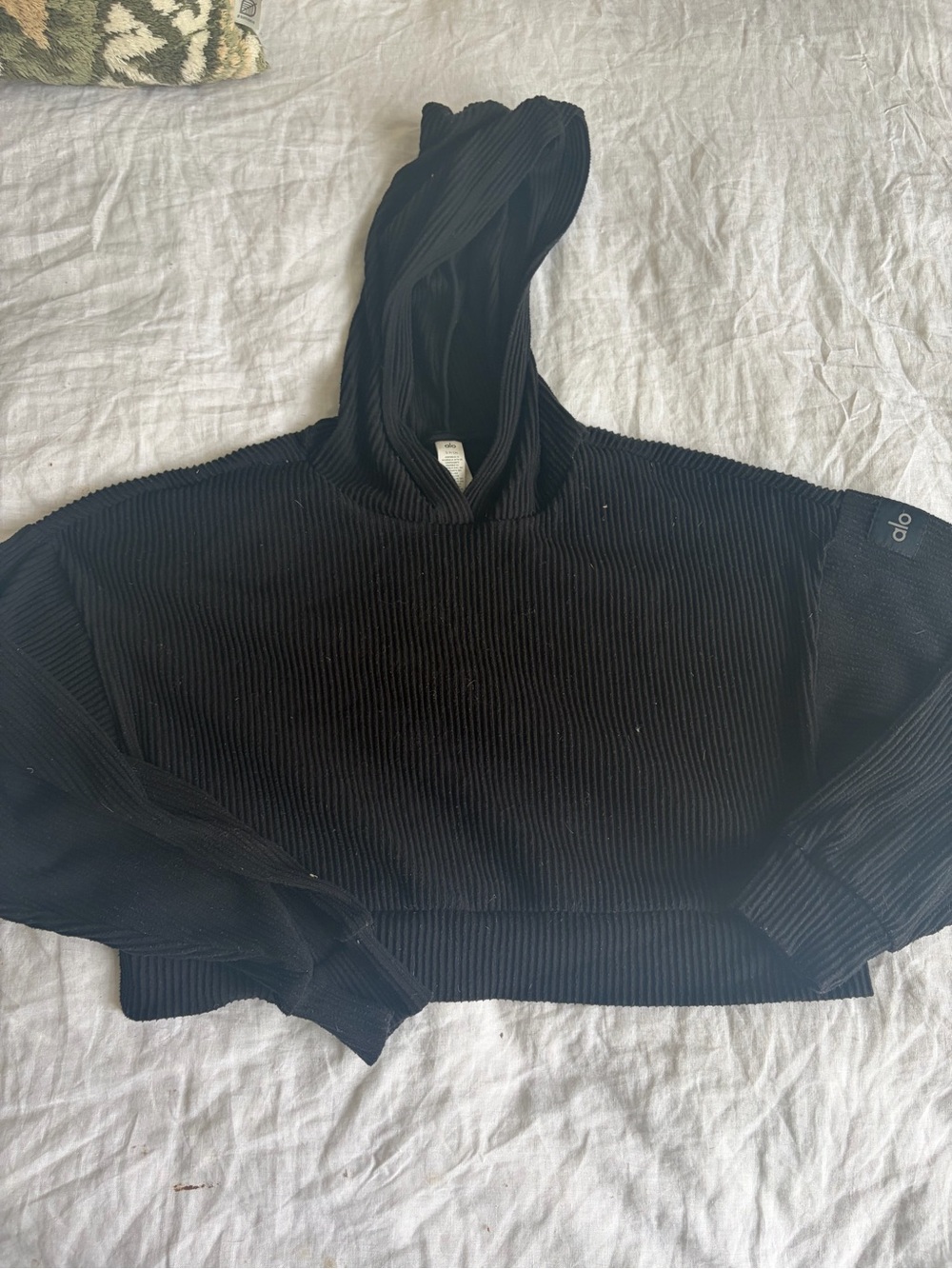 ALO Yoga Black Ribbed Set - Picture 2 of 7